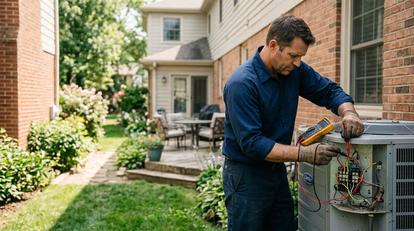 HVAC technician working near Monongahela, PA